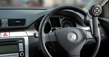 Controls on steering wheel